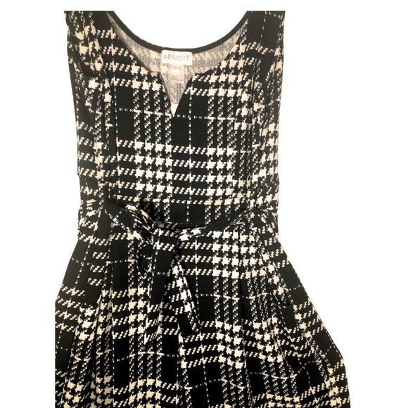 APRICOT Houndstooth Wide-Leg Jumpsuit In Size Large - Picture 2 of 6